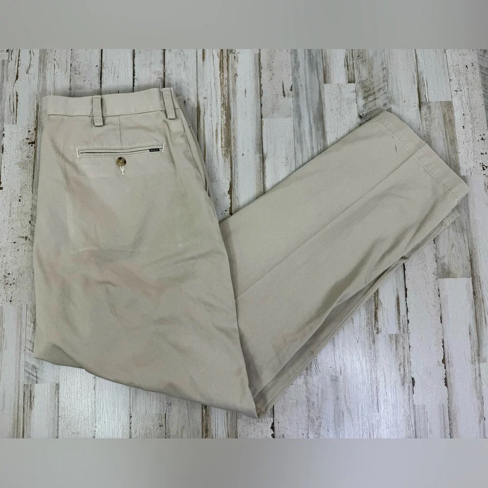 Polo Ralph Lauren Men’s Chino Stretch Straight Fit Pants Beige 40x32